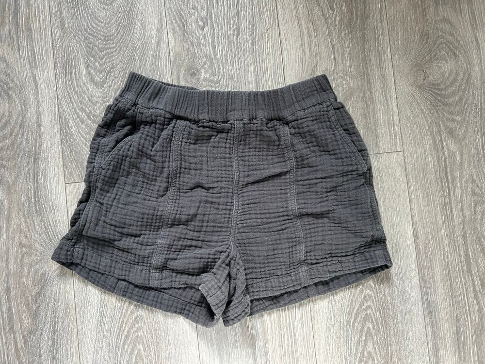 Madewell Gray Cotton Gauzy Shorts Size Small